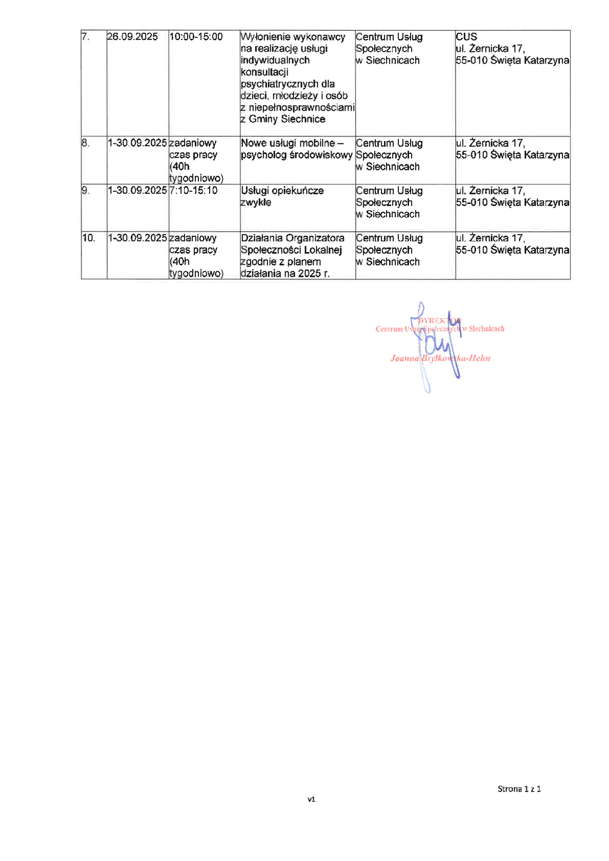 Harmonogram realizacji wsparcia - dostępny jako plik do pobrania