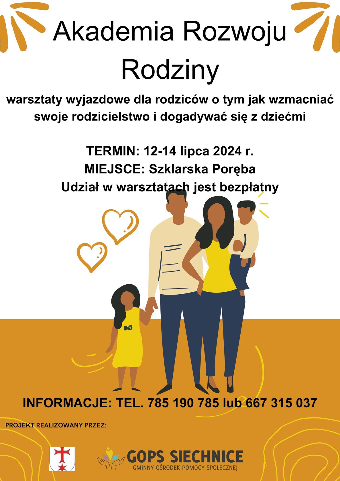 Akademia Rozwoju Rodziny - warsztaty wyjazdowe dla rodziców 2024r.