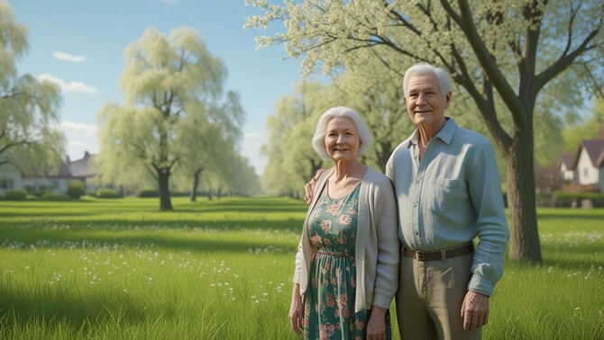 Struktura mieszkańców Gminy Siechnice w wieku 75+. 