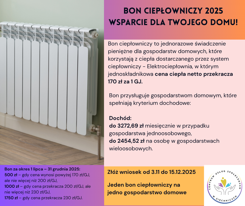 Bon Ciepłowniczy - Komunikat
