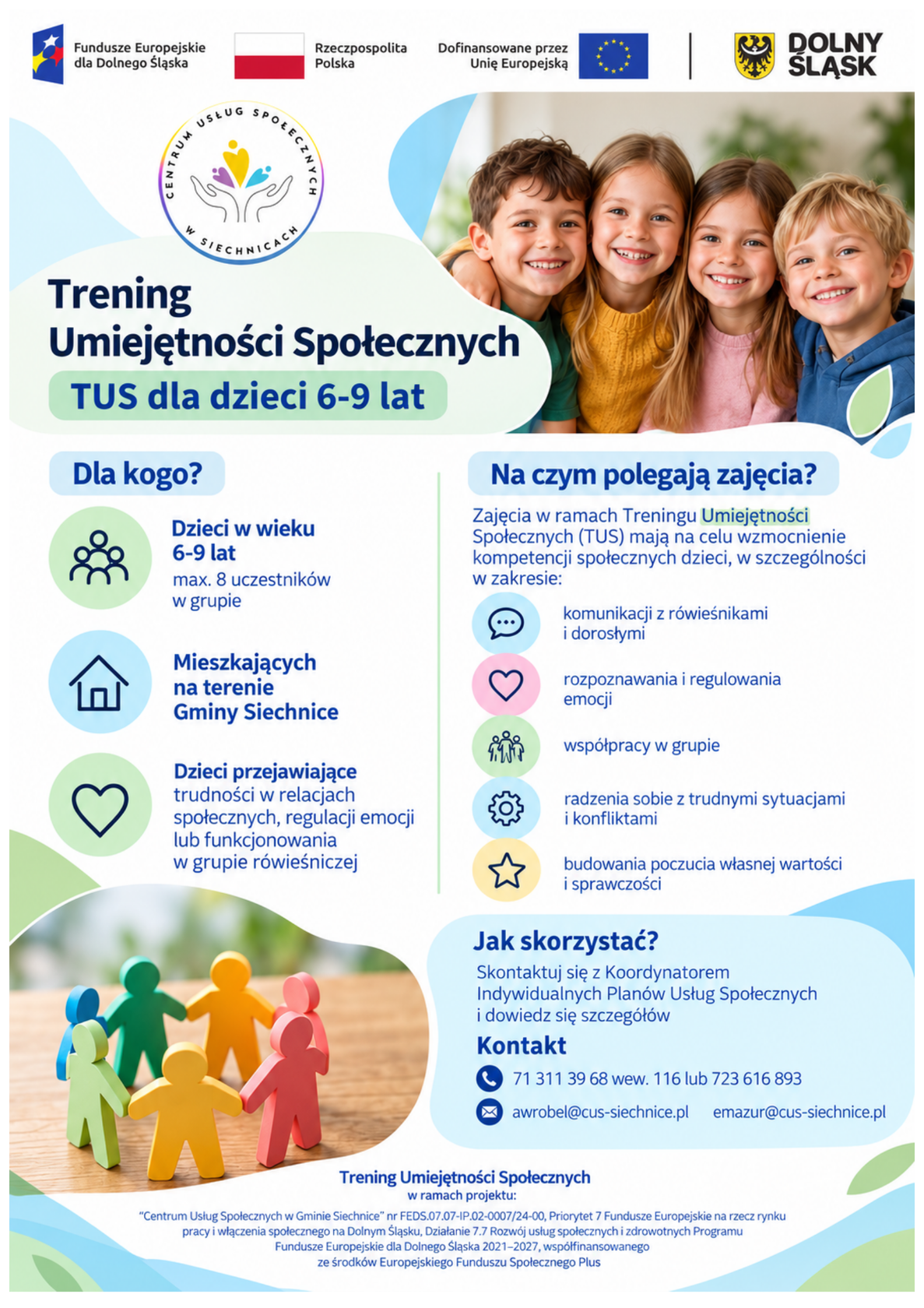 Aktualność: TRENING UMIEJĘTNOŚCI SPOŁECZNYCH 